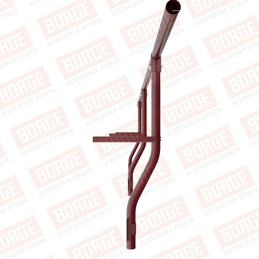 Ограждение парапетное BORGE H-30см, 3м, красное вино (RAL 3005)