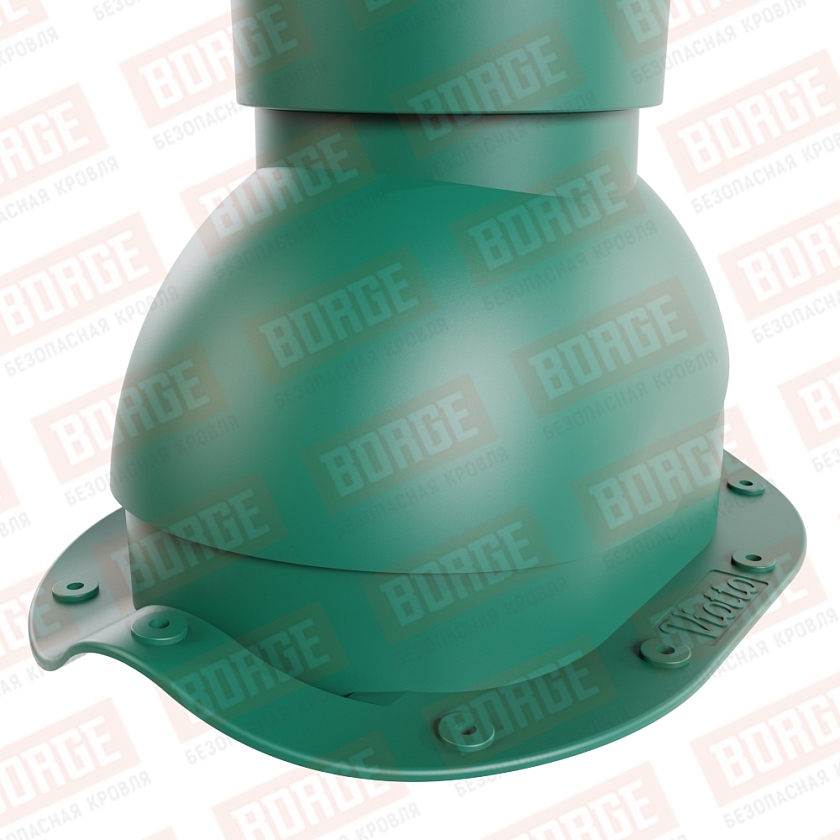 Роторная вентиляция Viotto, для МЧ Монтеррей, d-110мм, h-550мм, неутепленная, зеленый мох (RAL 6005)