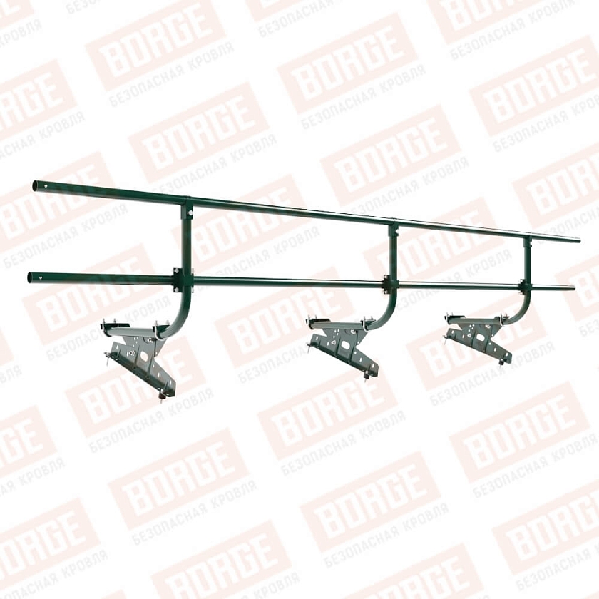 Ограждение кровельное BORGE H-60см, 3м, зеленый мох (RAL 6005)