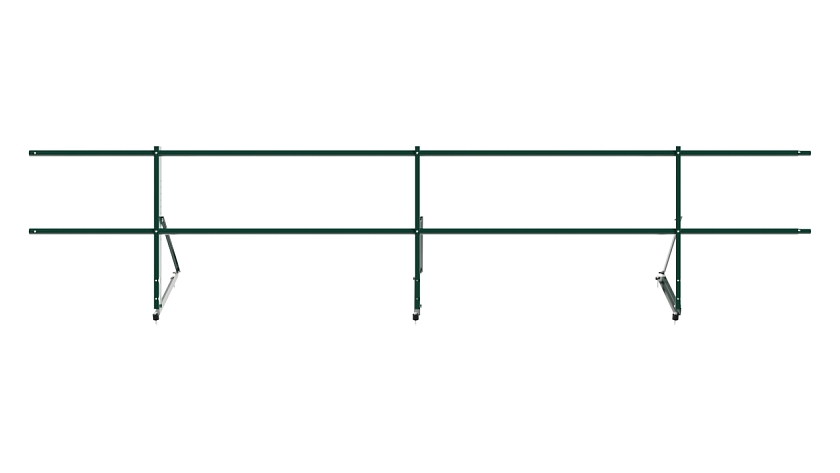Ограждение кровельное NewLine H-60см, 3м, зеленый мох (RAL 6005)