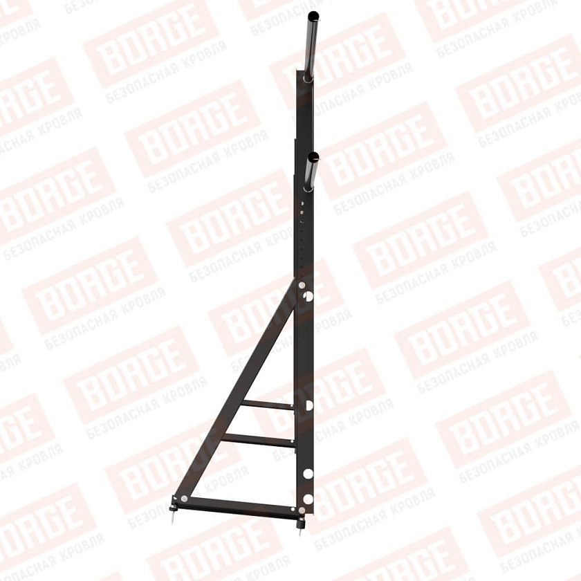 Ограждение кровельное Русский Рубеж H-120см, 3м, чёрный (RAL 9005)