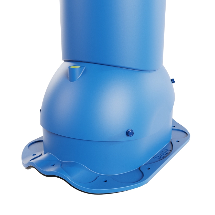 Роторная вентиляция Viotto, для МЧ Финнера, d-125мм, утепленная, сигнально-синий (RAL 5005)