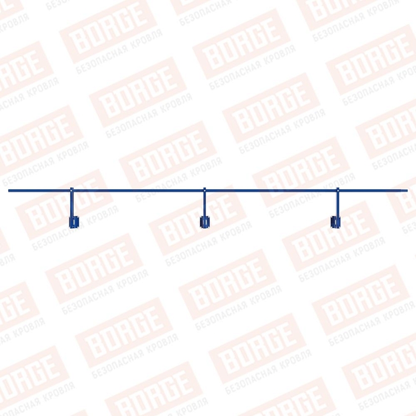 Ограждение парапетное NewLine H-30см, 3м, сигнально-синий (RAL 5005)