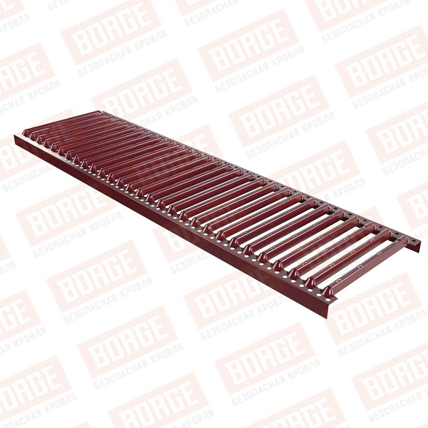Платформа переходного мостика Русский Рубеж 1,25м, красное вино (RAL 3005)