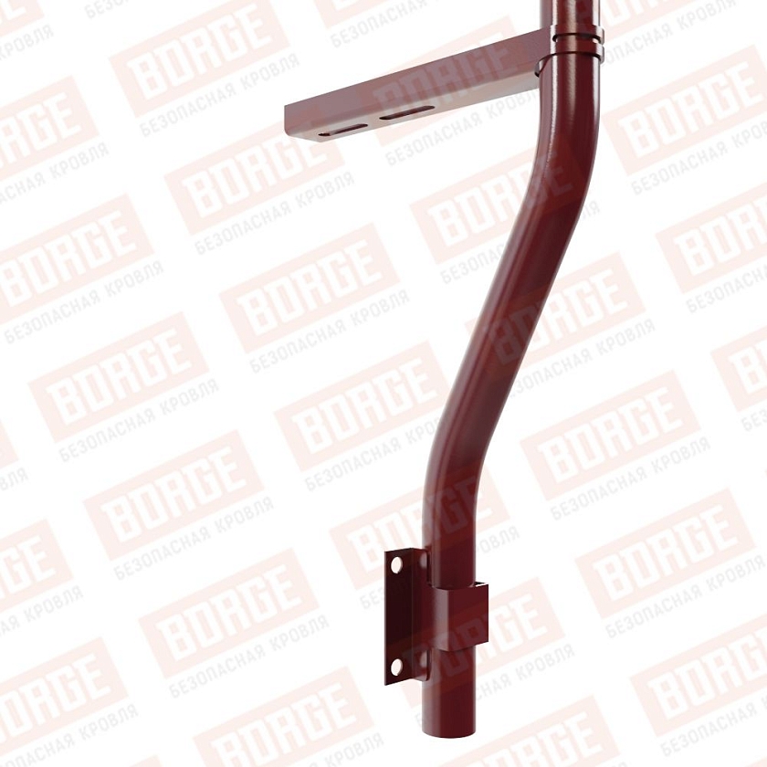 Ограждение парапетное BORGE H-30см, 3м, красное вино (RAL 3005)