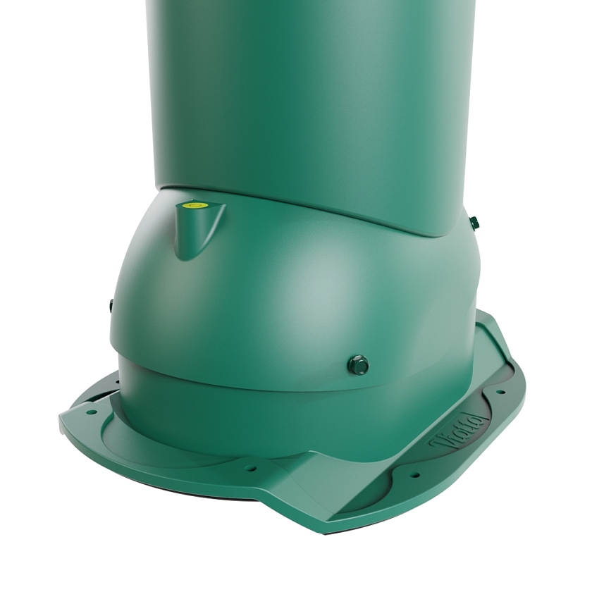 Роторная вентиляция Viotto, для МЧ Каскад, d-150мм, утепленная, зелёный мох (RAL 6005)