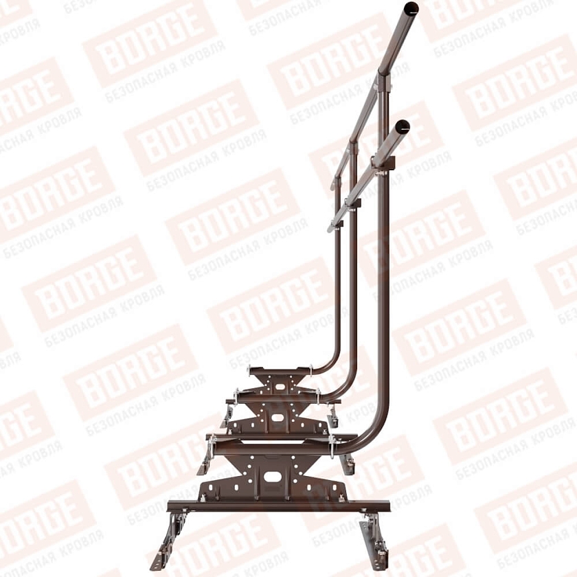 Ограждение кровельное BORGE H-120см, 3м, для параллельного фальца, окрашенный (NL-807)