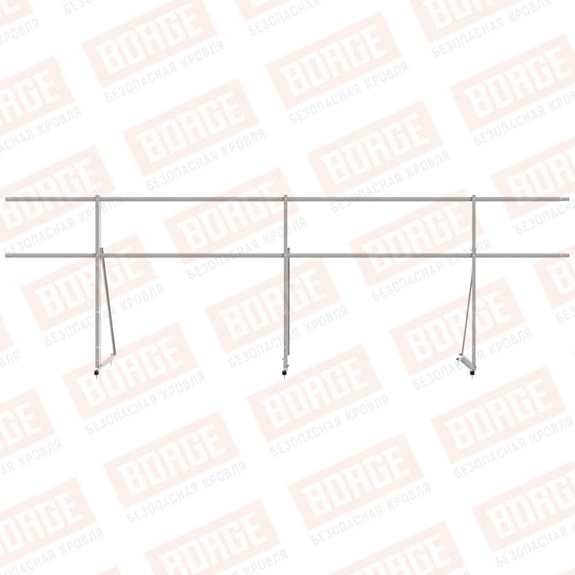 Ограждение декоративное NewLine H-90см, 3м, сигнально-серый (RAL 7004)