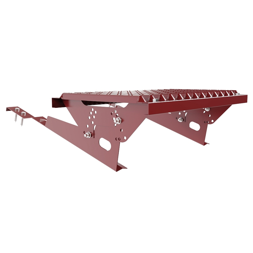 Ступень кровельная BORGE, для черепичной кровли, коричнево-красный (RAL 3011)