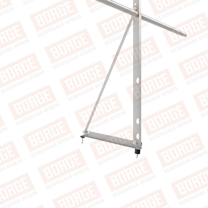 Ограждение декоративное NewLine H-90см, 3м, бело-алюминиевый (RAL 9006)