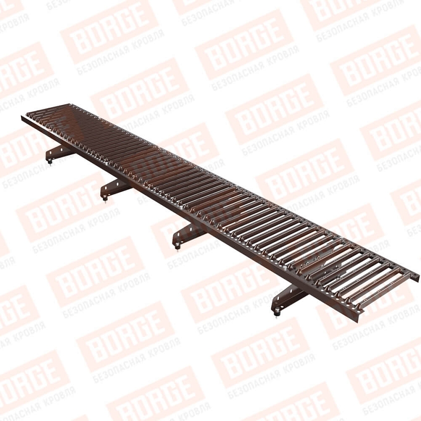 Мостик переходной Русский Рубеж 2,5м, коричневый шоколад (RAL 8017)