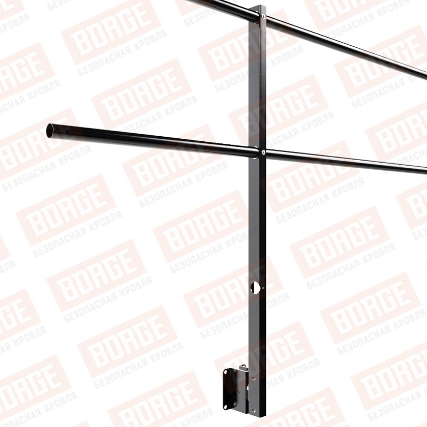 Ограждение парапетное NewLine H-90см, 3м, чёрный (RAL 9005)