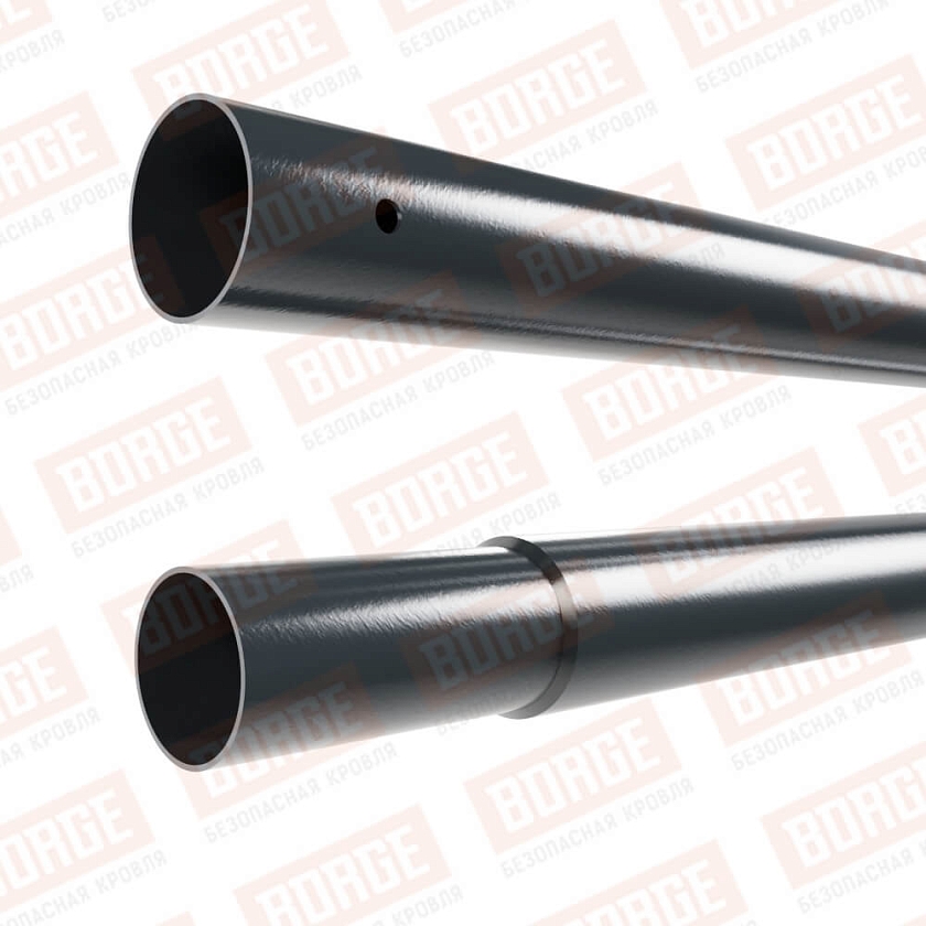 Труба NewLine D-25мм, 1,5м, антрацитово-серый (RAL 7016)