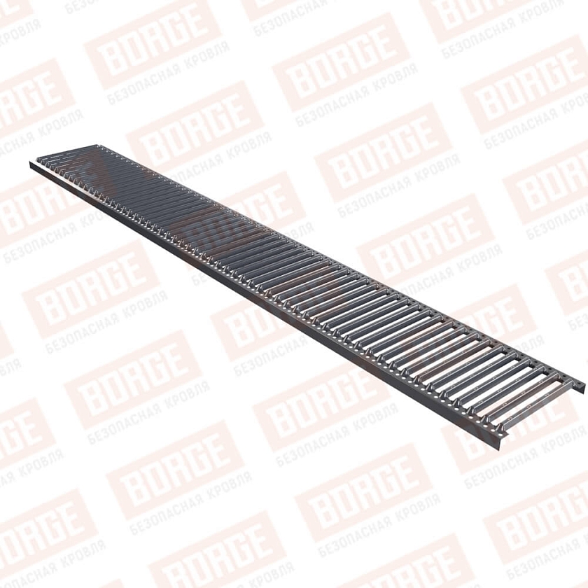 Платформа переходного мостика Русский Рубеж 2,5м, серый графит (RAL 7024)