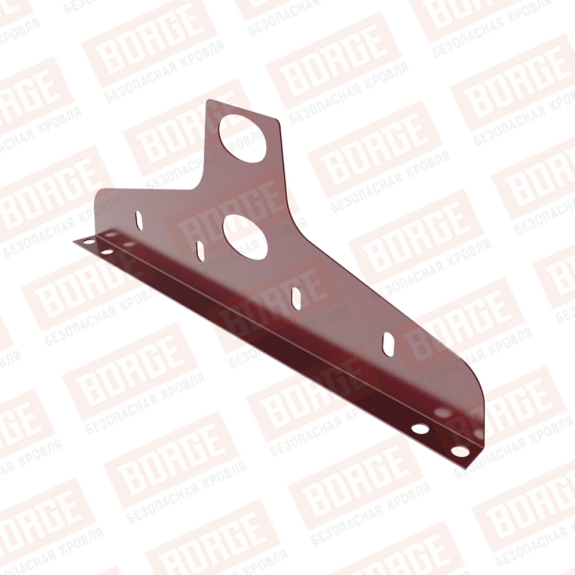 Универсальный кронштейн NewLine, 20x40мм, красное вино (RAL 3005)