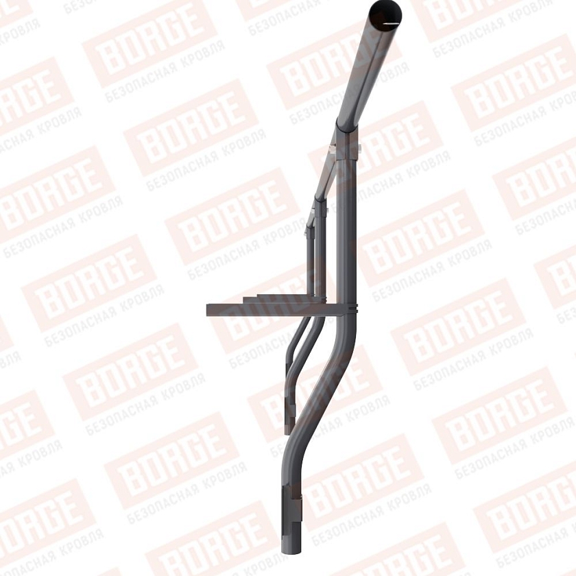 Ограждение парапетное BORGE H-30см, 3м, серый графит (RAL 7024)