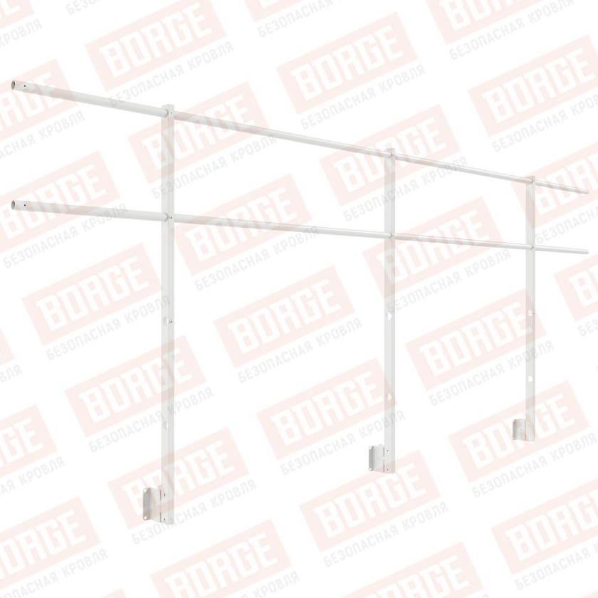 Ограждение парапетное NewLine H-120см, 3м, сигнально-белый (RAL 9003)