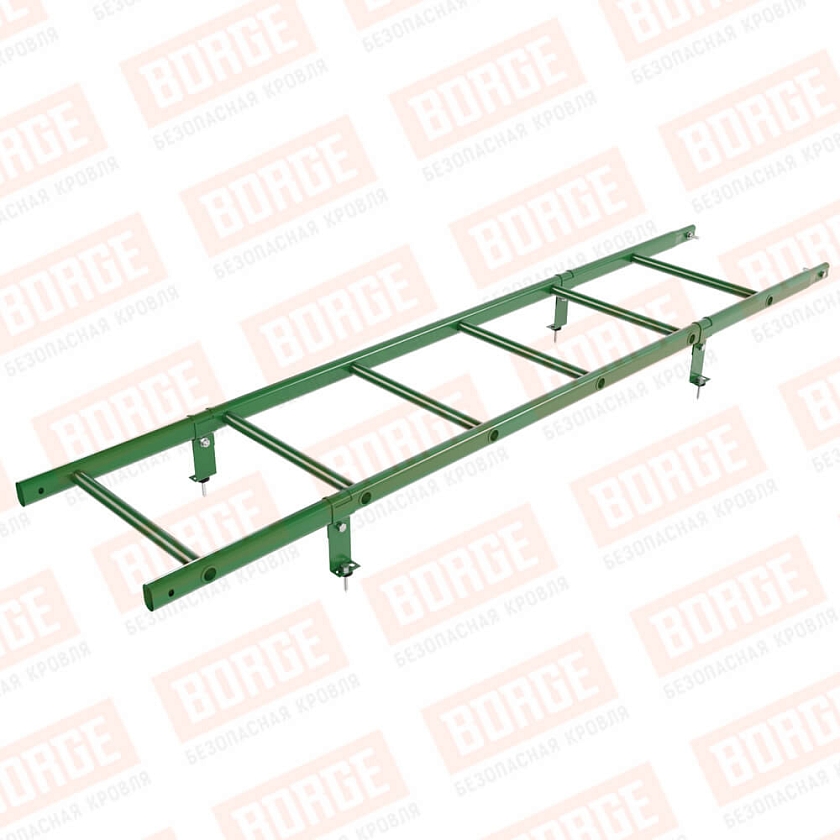 Комплект лестница кровельная BORGE 1,8м, лиственно-зеленый (RAL 6002)