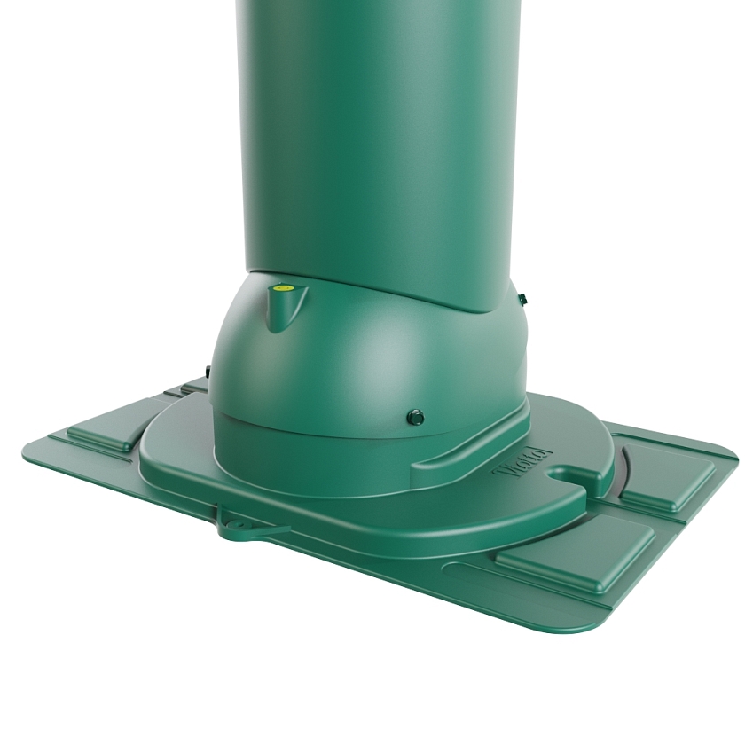 Роторная вентиляция Viotto Turbo, U01 D150мм, неутепленная, зеленый мох (RAL 6005)