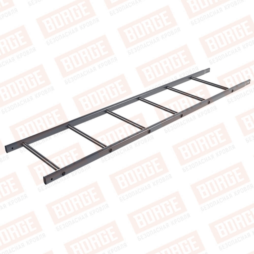 Лестница кровельная NewLine 1,8м, серый графит (RAL 7024)