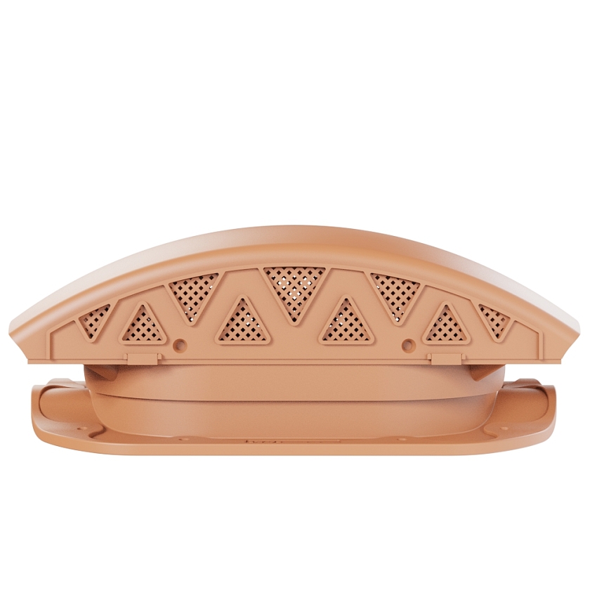 Вентилятор подкровельный Viotto, для МЧ Финнера, терракотовый (RAL 8004). Черепаха