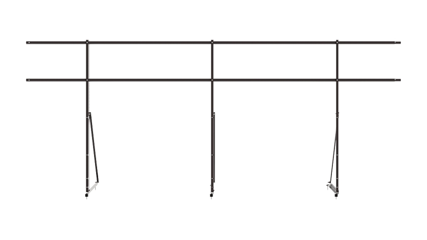 Ограждение кровельное NewLine H-120см, 3м, серо-коричневый (RAL 8019)