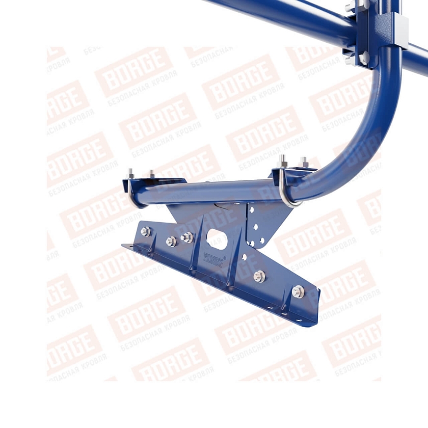 Ограждение кровельное BORGE H-60см, 3м, для фальцевой кровли, сигнально-синий (RAL 5005)