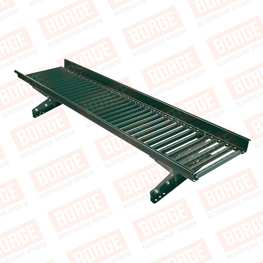 Мостик переходной BORGE 1,5м, для фальцевой кровли, зеленый мох (RAL 6005)