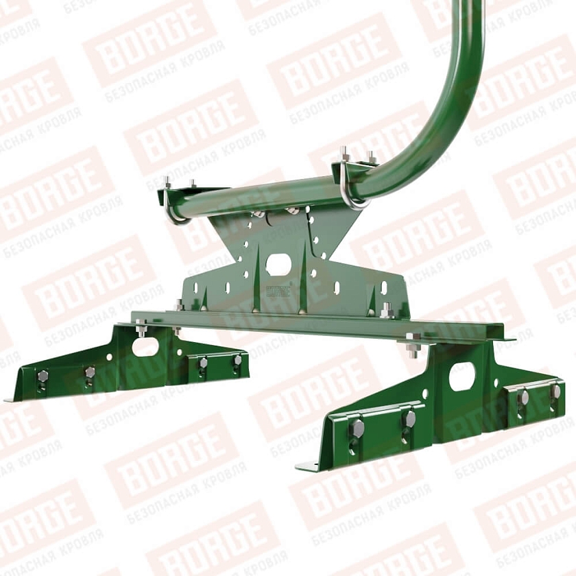 Ограждение кровельное BORGE H-120см, 3м, для параллельного фальца, лиственно-зеленый (RAL 6002)