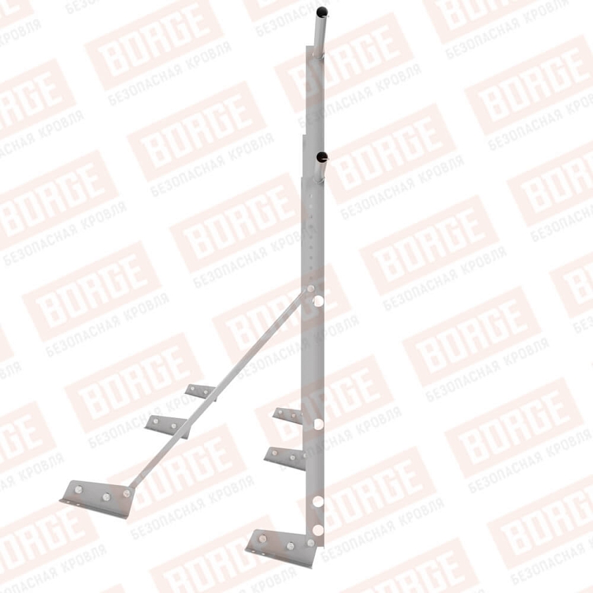 Ограждение декоративное NewLine H-120см, 3м, для фальцевой кровли, сигнально-серый (RAL 7004)