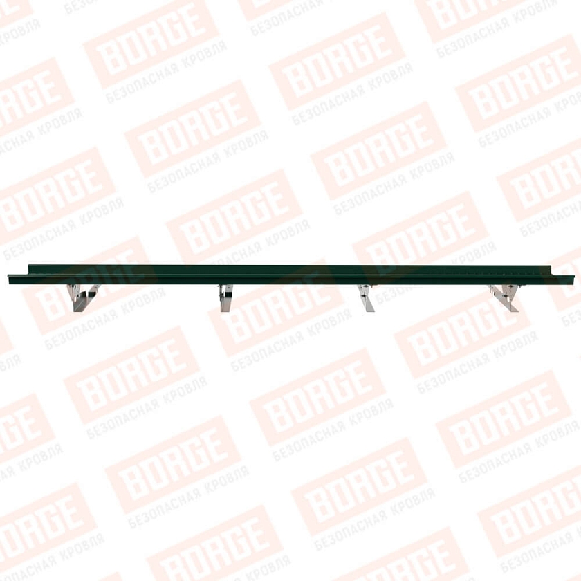 Мостик переходной BORGE 3м, для композитной черепицы, зеленый мох (RAL 6005)