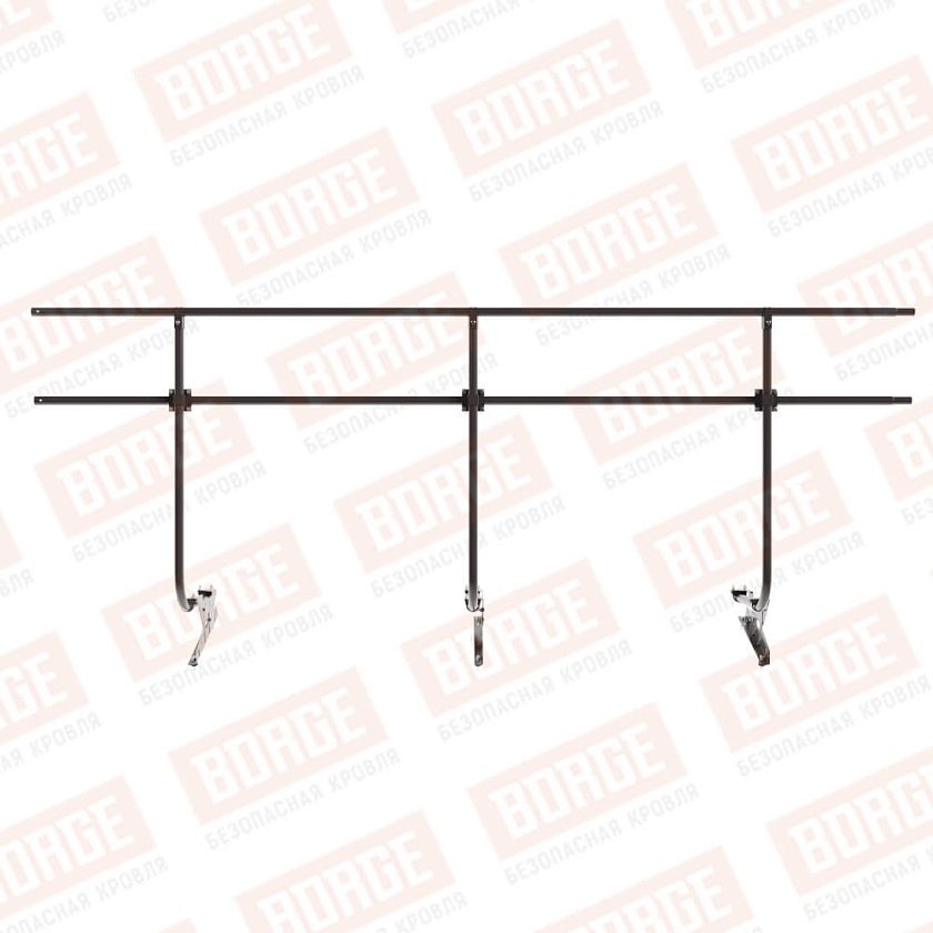 Ограждение кровельное BORGE H-120см, 3м, окрашенный (NL-805)