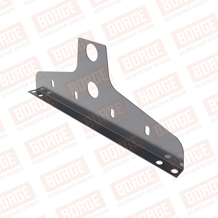 Универсальный кронштейн NewLine, D-25мм, серый графит (RAL 7024)