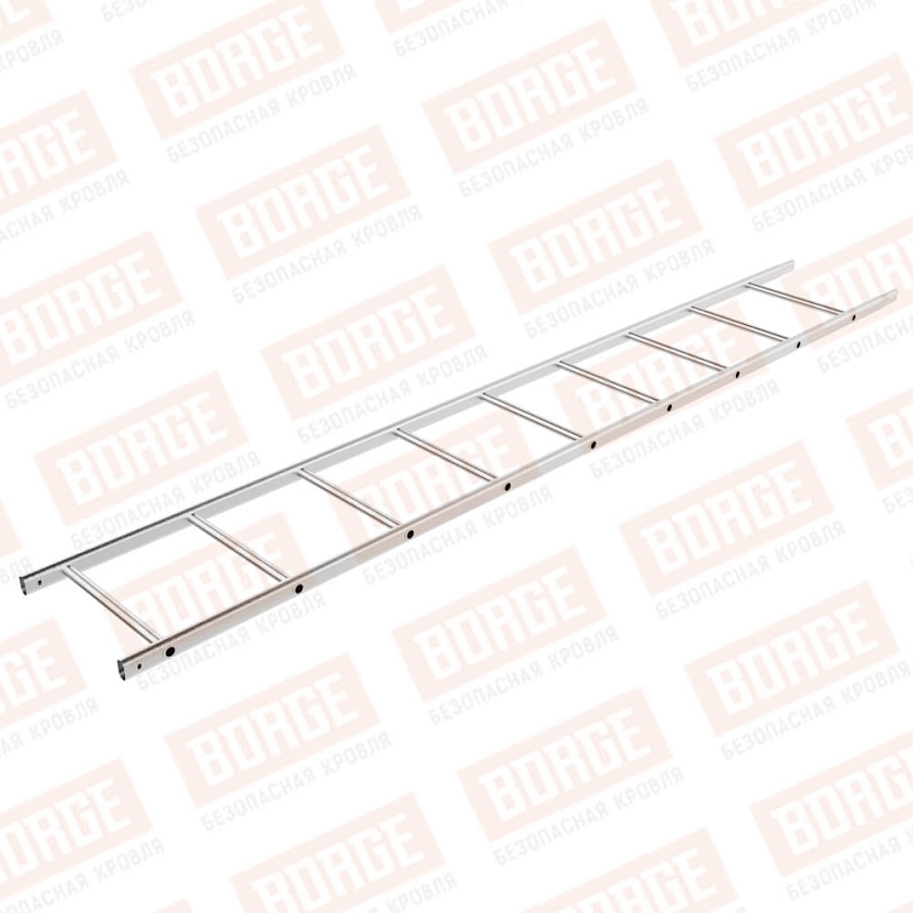 Лестница кровельная, фасадная BORGE 2,7м, цинк