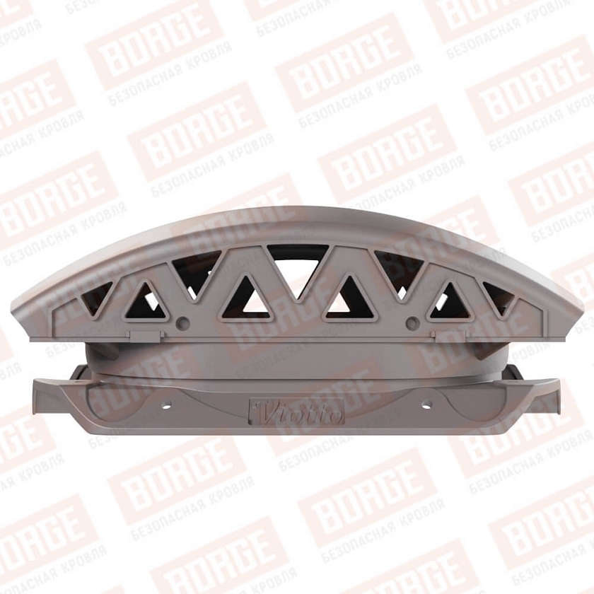 Вентилятор подкровельный Viotto, для профнастила С20, серо-коричневый (RAL 8019). Черепаха