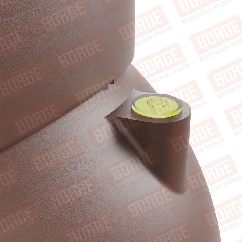 Труба вентиляционная Viotto, для профнастила С20, d-125мм, утепленная, коричневый шоколад (RAL 8017)