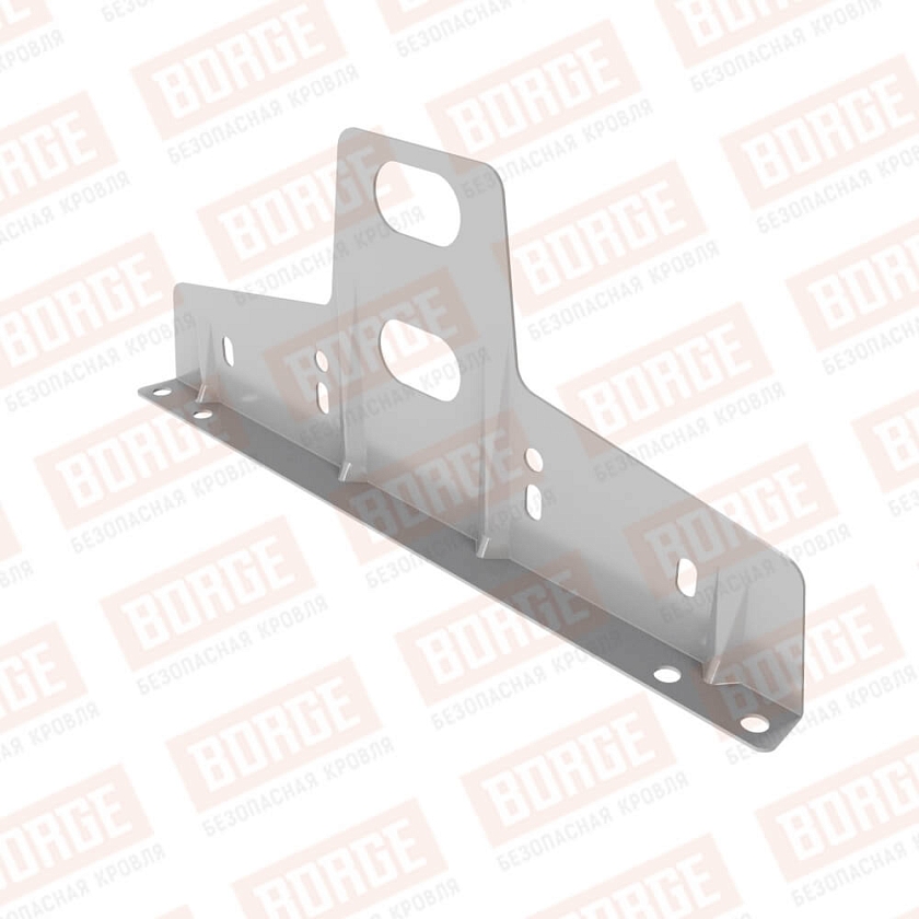 Универсальный кронштейн Русский Рубеж 25х45мм, оцинк., сигнально-серый (RAL 7004)