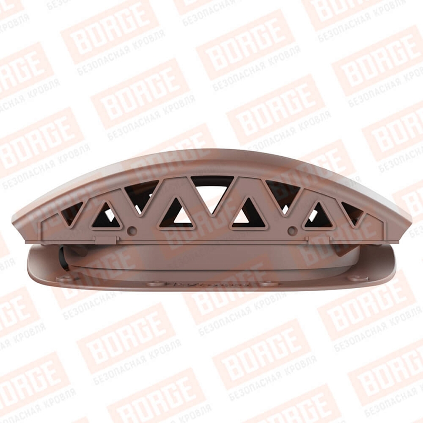 Вентилятор подкровельный Viotto, для МЧ Монтеррей, коричневый шоколад (RAL 8017). Черепаха