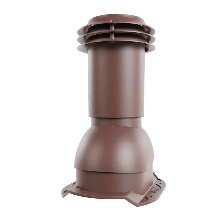 Выход вентиляции канализации Viotto, для МЧ Каскад, коричневый шоколад (RAL 8017)