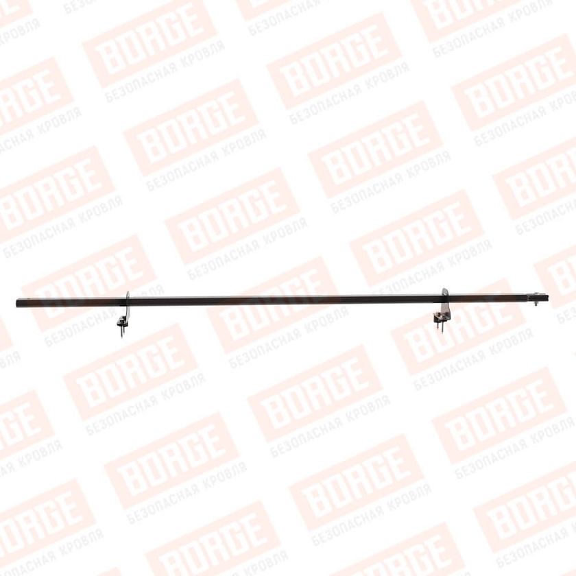 Снегозадержатель однотрубчатый BORGE 1,5м, 2 опоры, серо-коричневый (RR 32)