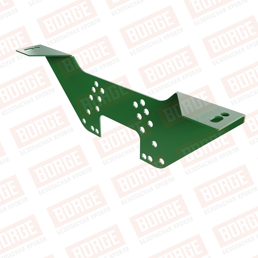 Регулировочный кронштейн BORGE, оцинк., лиственно-зеленый (RAL 6002)