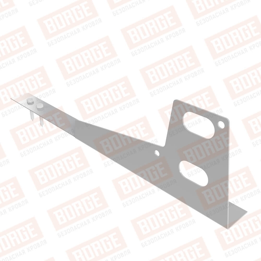 Универсальный кронштейн BORGE, для гибкой черепицы, сигнально-серый (RAL 7004)