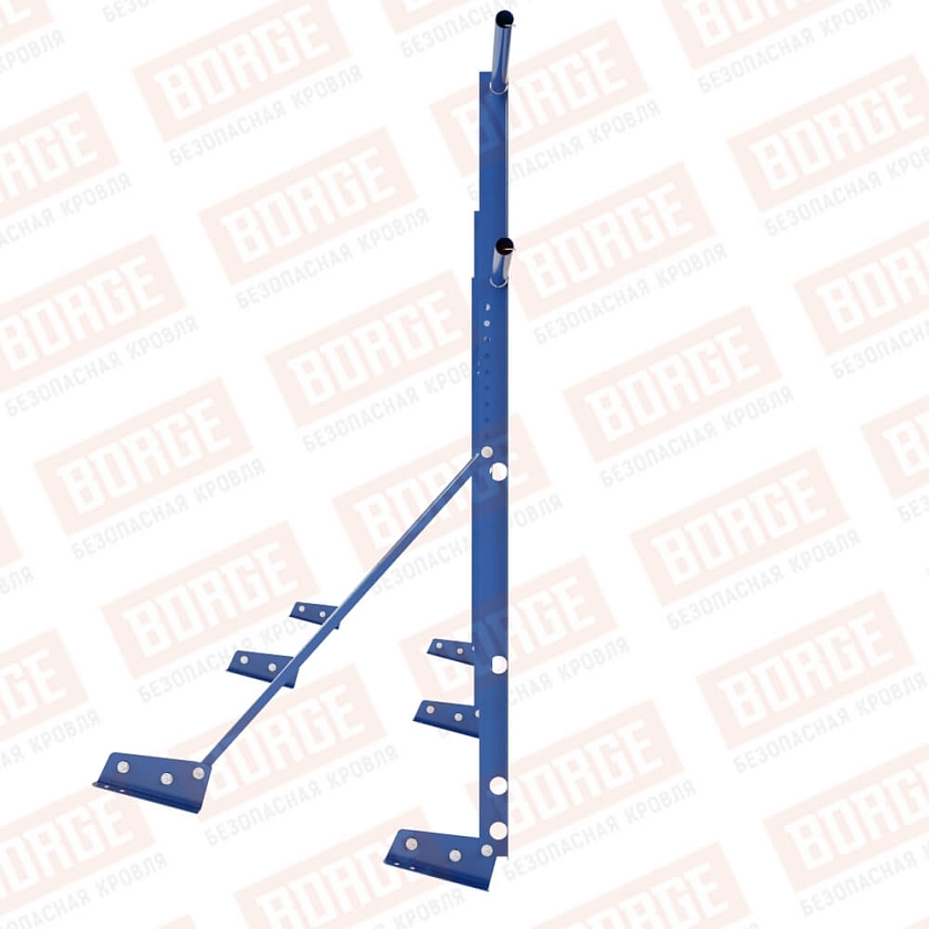 Ограждение декоративное NewLine H-120см, 3м, для фальцевой кровли, сигнально-синий (RAL 5005)