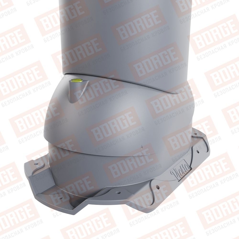 Труба вентиляционная Viotto, для профнастила С20, d-150мм, утепленная, серый графит (RAL 7024)