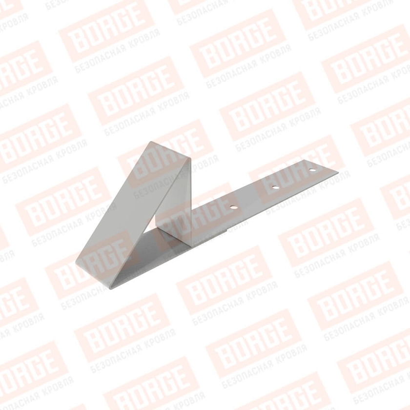 Снегостопор металлический NewLine, для гибкой черепицы, бело-алюминиевый (RAL 9006)