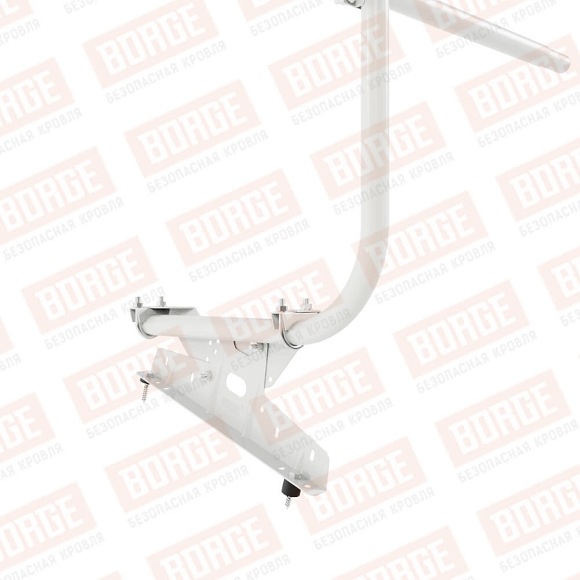 Ограждение кровельное BORGE H-90см, 3м, сигнально-белый (RAL 9003)