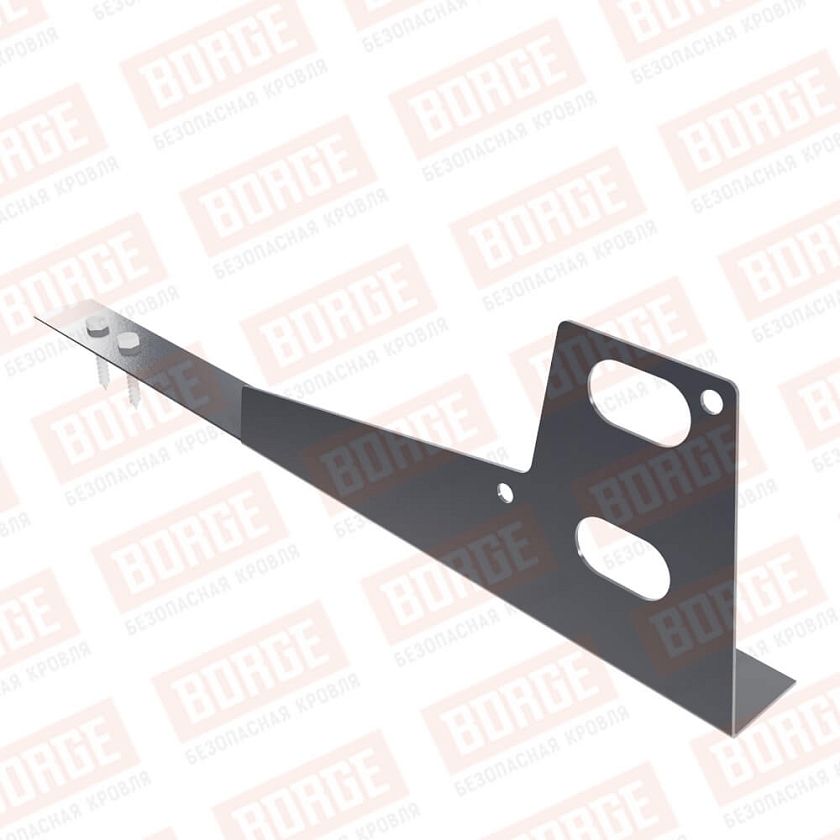 Универсальный кронштейн BORGE, для гибкой черепицы, серый графит (RAL 7024)