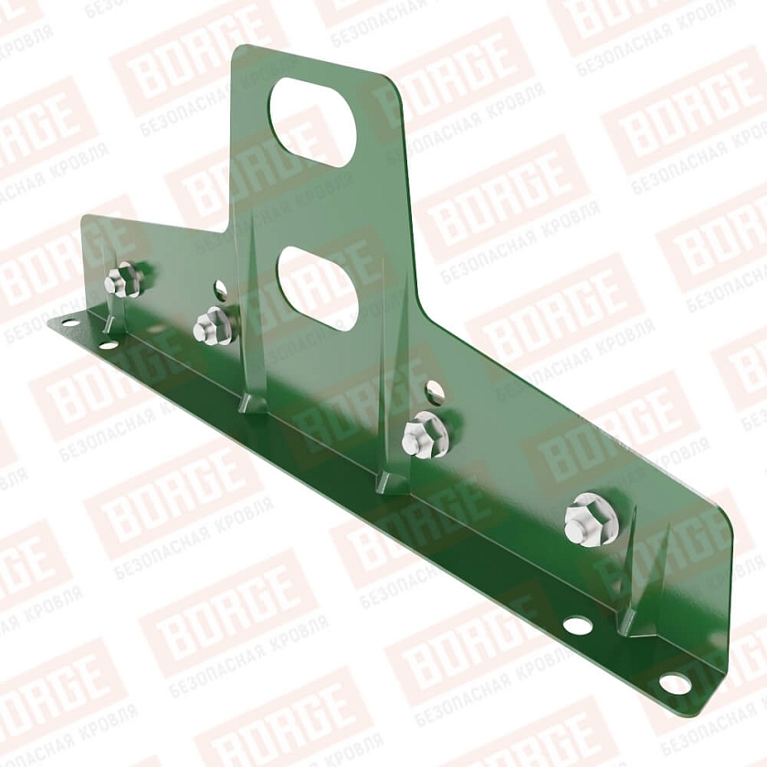 Универсальный кронштейн Русский Рубеж 25х45мм, оцинк., лиственно-зеленый (RAL 6002)