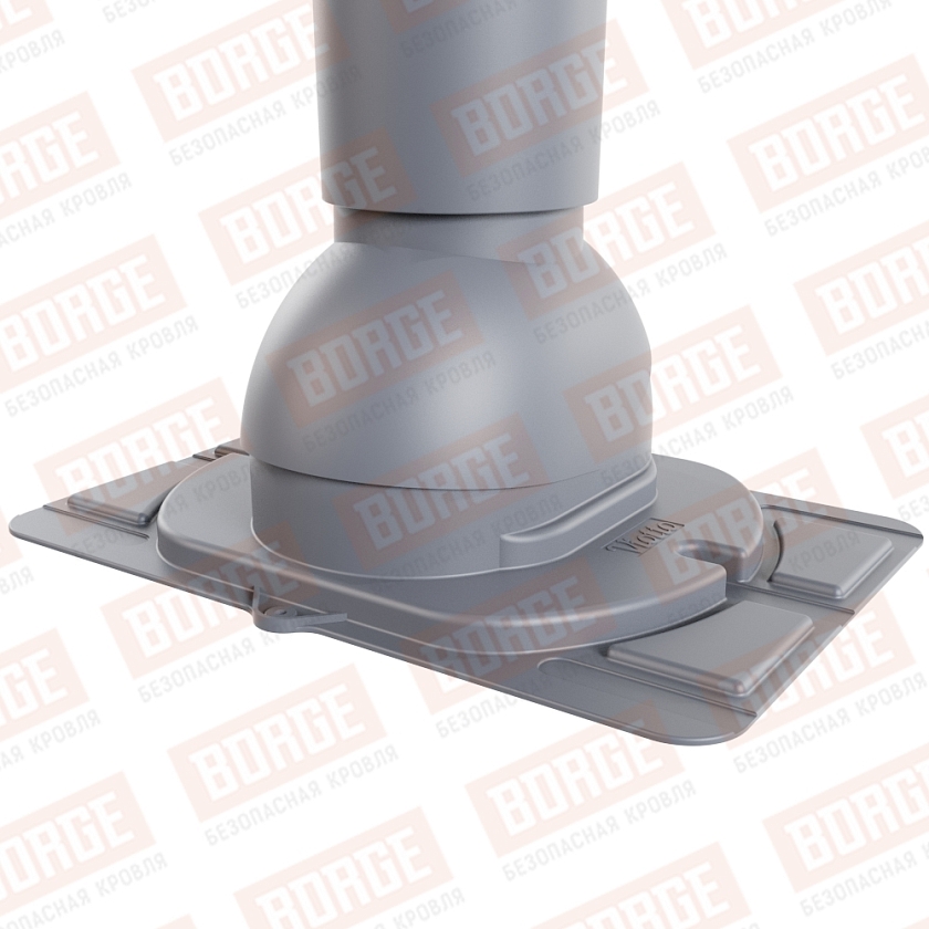 Роторная вентиляция Viotto с универсальным проходным элементом, d-110мм, h-550мм, утепленная, серый графит (RAL 7024)