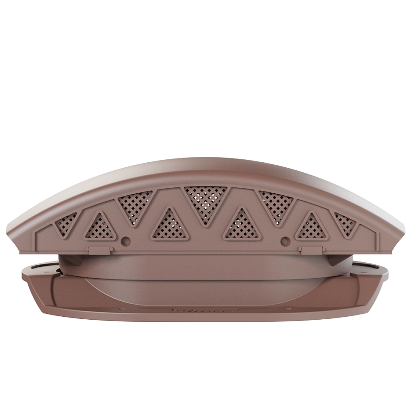 Вентилятор подкровельный Viotto, для МЧ Каскад, коричневый шоколад (RAL 8017). Черепаха